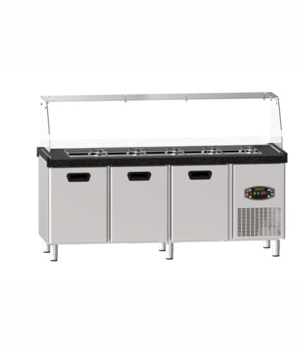 22TBF0S3-PA70 Salad Bar, Refrigerated, Three Doors