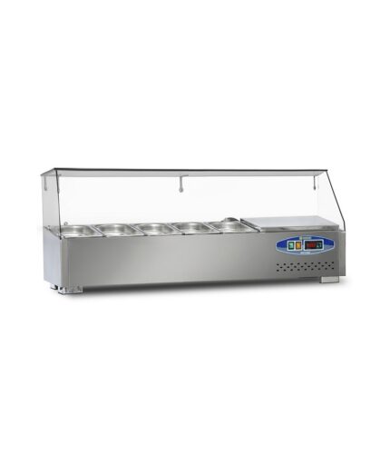 22SBS05-12 Refrigerated Countertop Salad Bar 120cm Gn 1/4 5 Tub