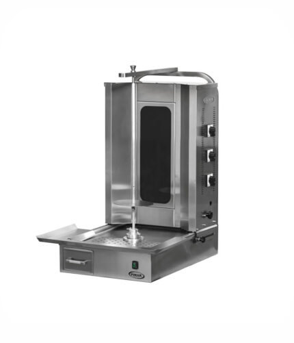 M077-3E Electric Bottom Motorized, Glass Enclosure Rotating Machine