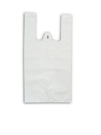 White Shopping Bag, Crinkle-like, Bread Size, 22x50 cm