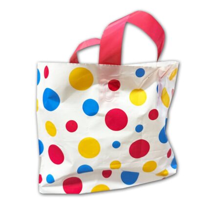 Polka Dot Handbag with Handles, Small Size, 1kg