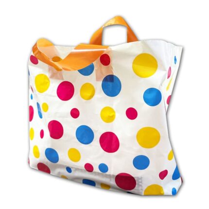 Polka Dot Handbag with Handles, Medium Size, 1kg