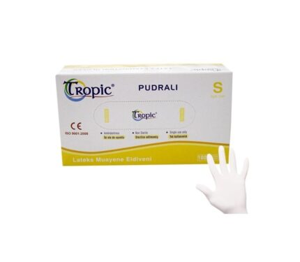 Tropic Powdered Latex Small Size Examination Gloves S 100 Pieces