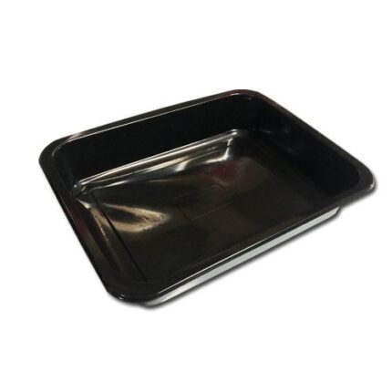 Single Compartment Black Food Container with Film Closure